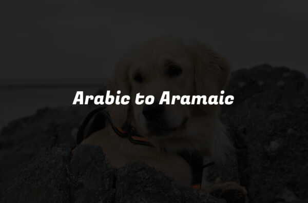 Arabic to Aramaic