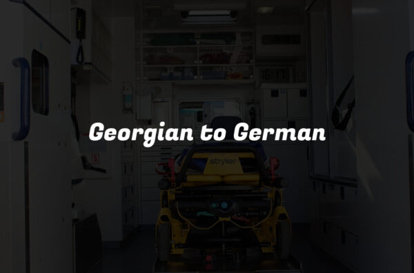 Georgian to German