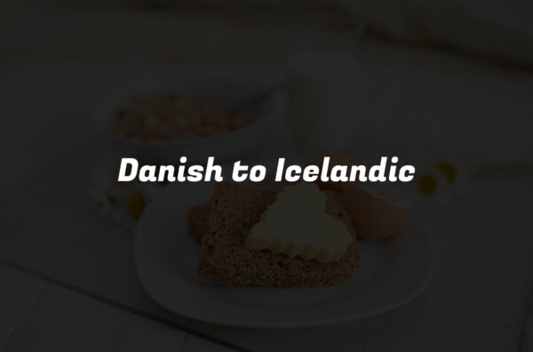 Danish to Icelandic