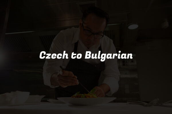 Czech to Bulgarian