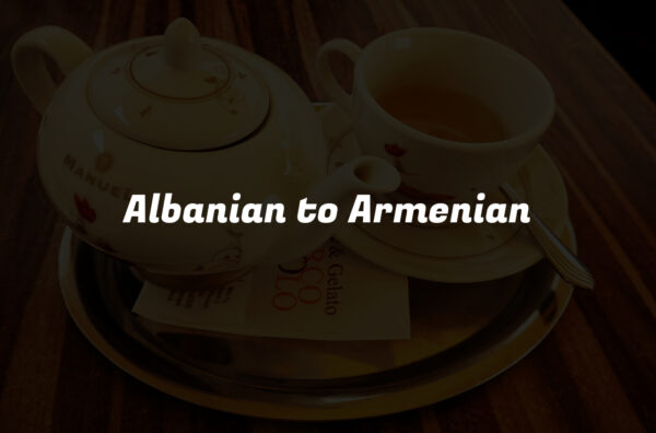Albanian to Armenian