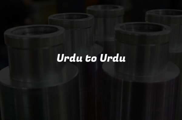 Urdu to Urdu
