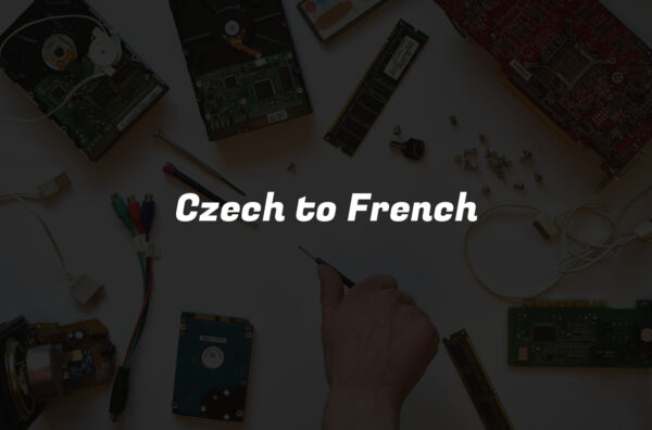 Czech to French