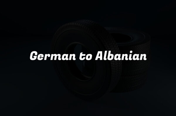 German to Albanian