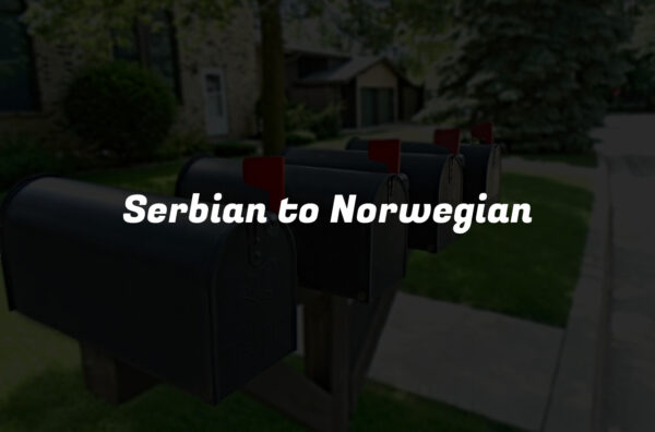 Serbian to Norwegian
