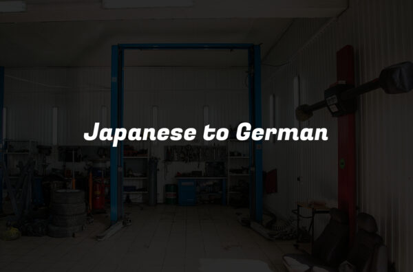 Japanese to German