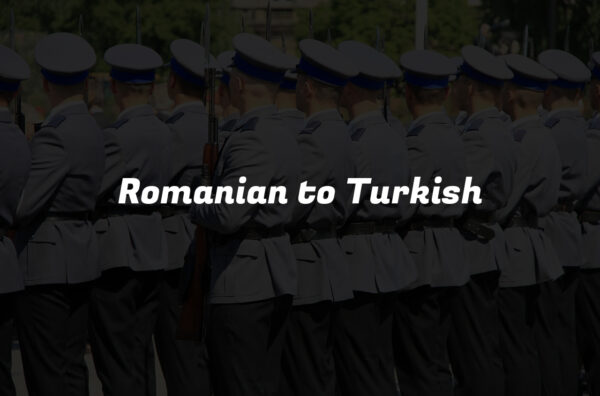Romanian to Turkish