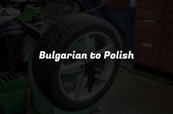 Bulgarian to Polish