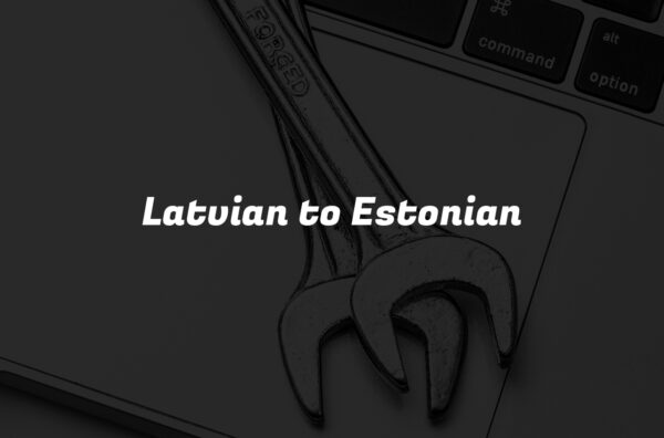 Latvian to Estonian