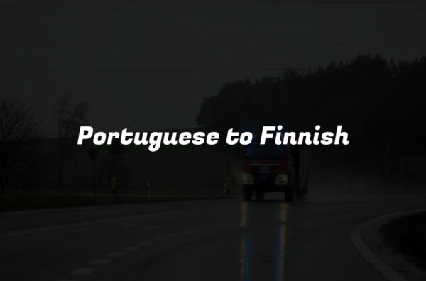 Portuguese to Finnish