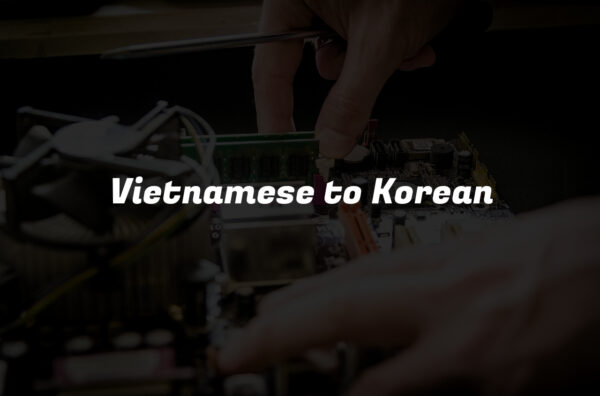 Vietnamese to Korean