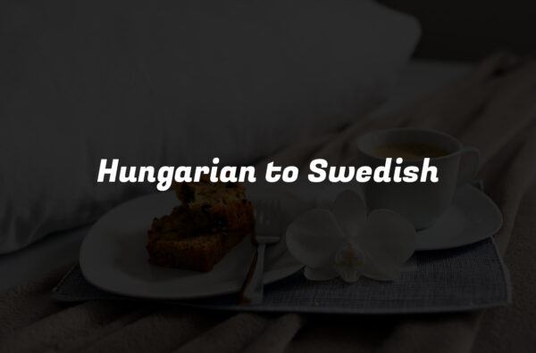 Hungarian to Swedish