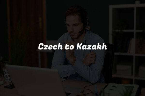 Czech to Kazakh