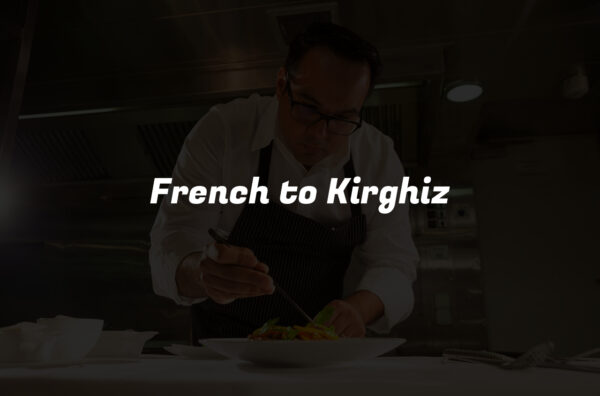 French to Kirghiz