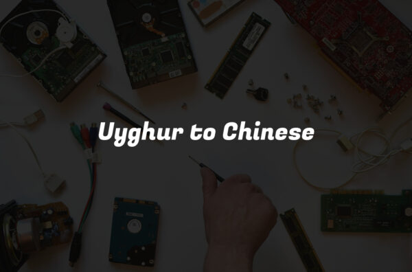 Uyghur to Chinese
