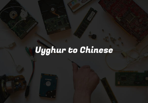 Uyghur to Chinese