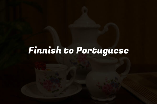 Finnish to Portuguese