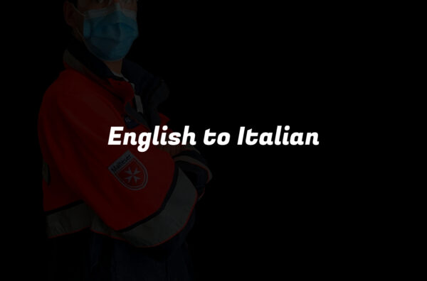 English to Italian
