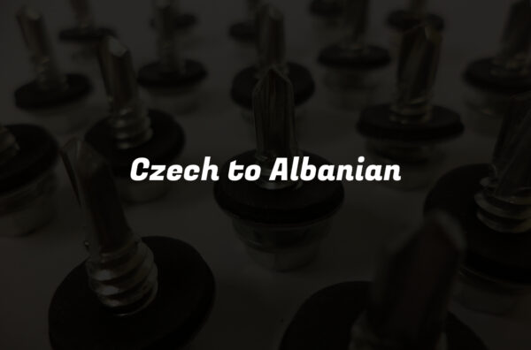 Czech to Albanian