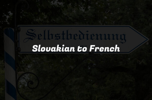 Slovakian to French