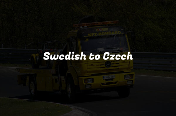 Swedish to Czech