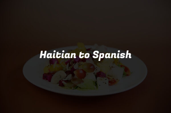 Haitian to Spanish