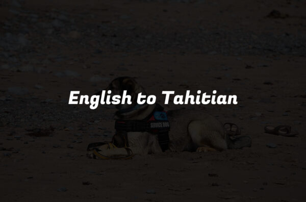 English to Tahitian