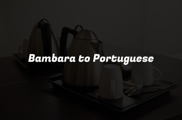 Bambara to Portuguese