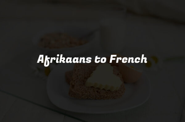 Afrikaans to French