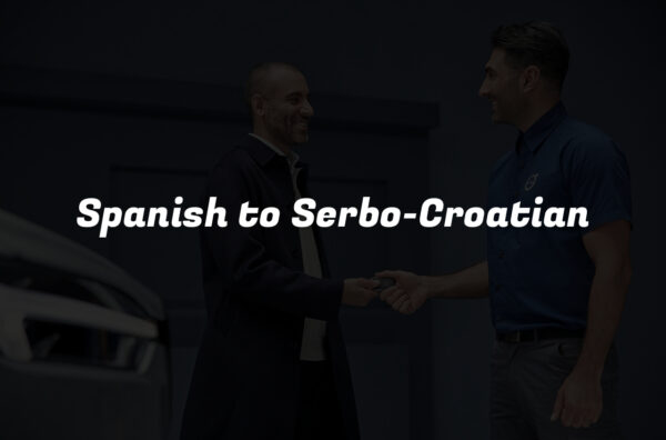 Spanish to Serbo-Croatian