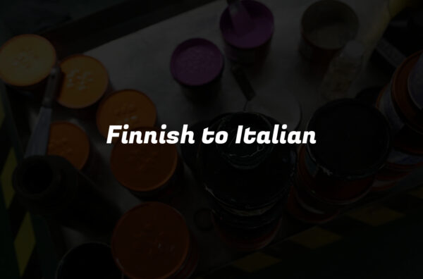 Finnish to Italian