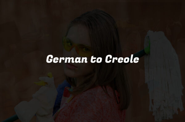 German to Creole