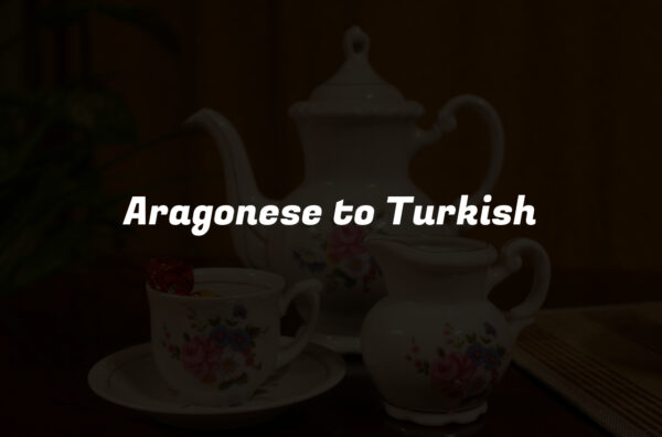 Aragonese to Turkish