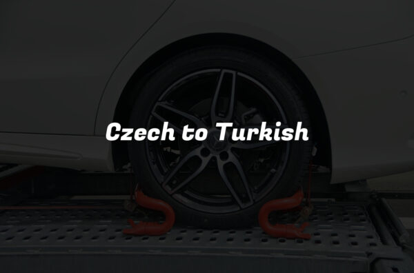 Czech to Turkish