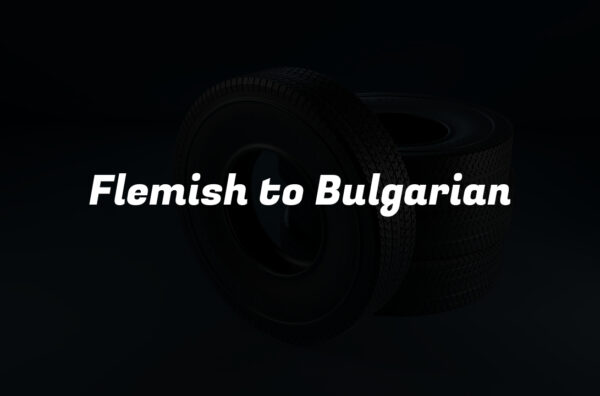 Flemish to Bulgarian