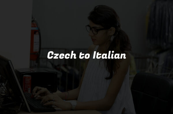Czech to Italian
