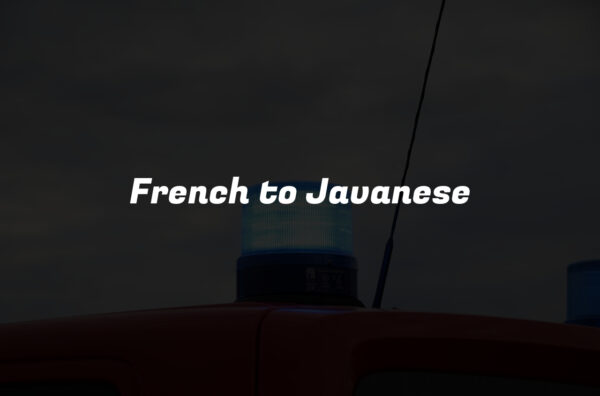 French to Javanese