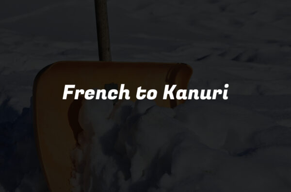 French to Kanuri