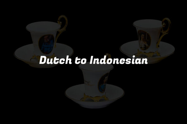 Dutch to Indonesian