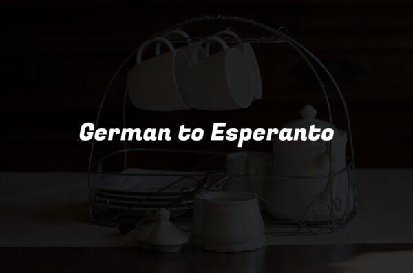 German to Esperanto