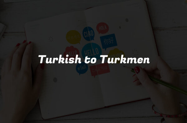 Turkish to Turkmen