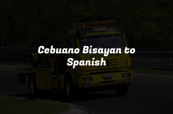 Cebuano Bisayan to Spanish