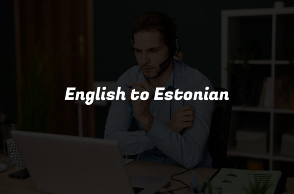 English to Estonian