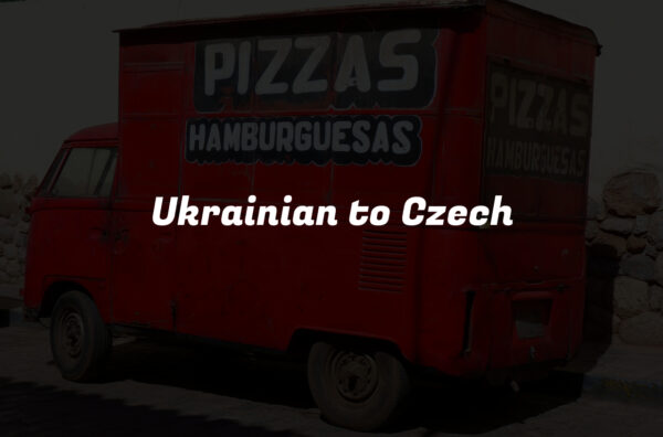 Ukrainian to Czech