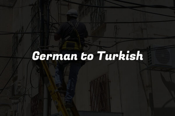 German to Turkish