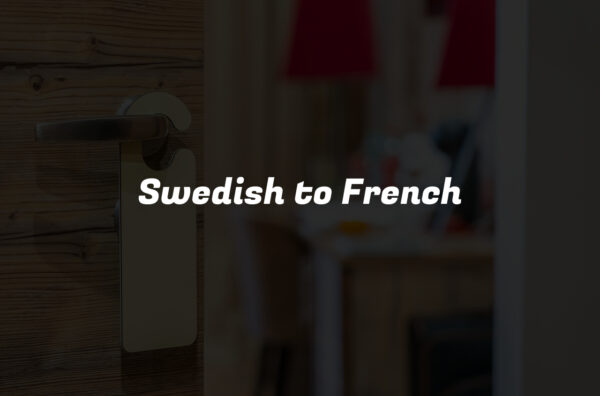 Swedish to French