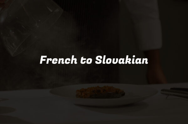 French to Slovakian
