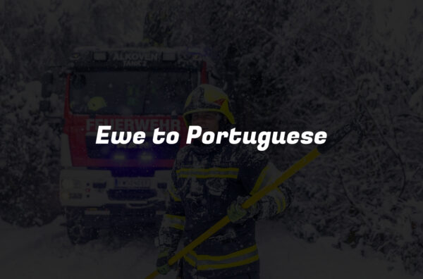 Ewe to Portuguese
