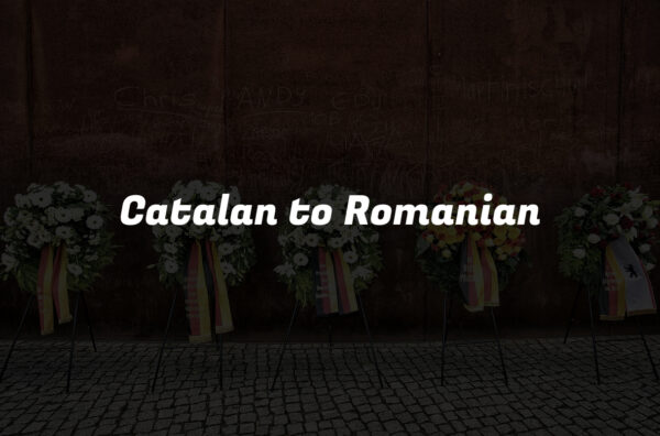 Catalan to Romanian