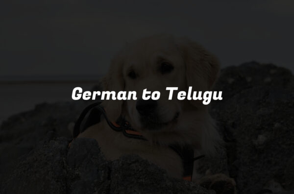 German to Telugu
